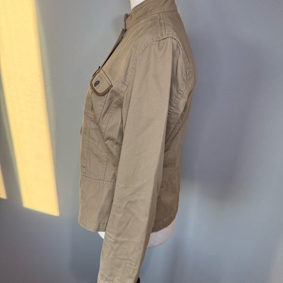 Chaps Women's Tan Button-Up Jacket - Picture 4 of 7